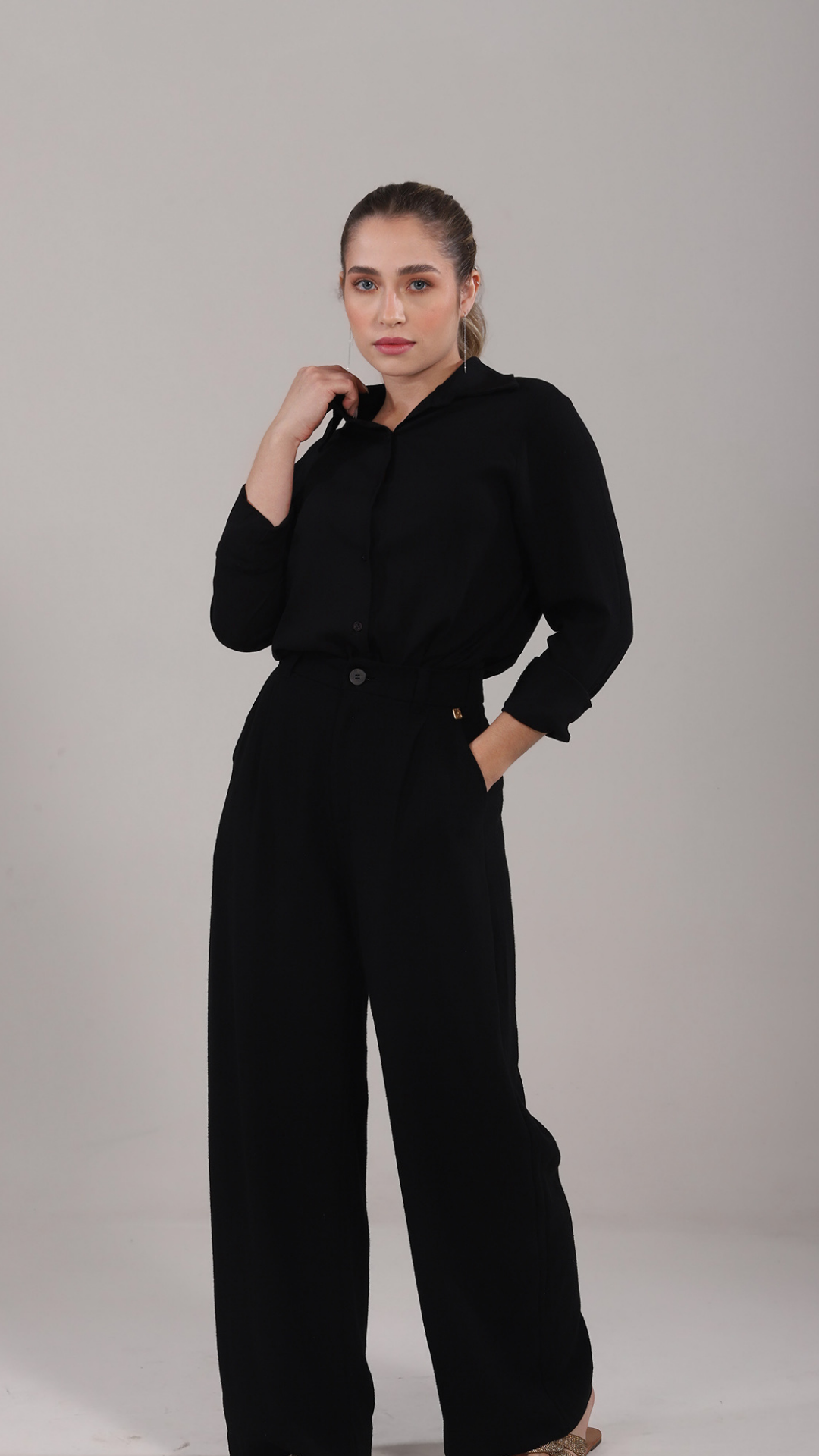 Chemise Tabata | Saída de Praia | Preto