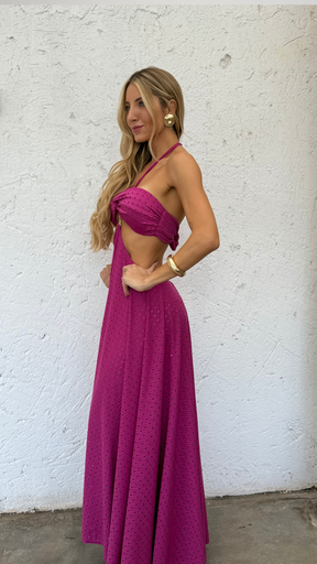 Vestido Virginia Laise Fucsia