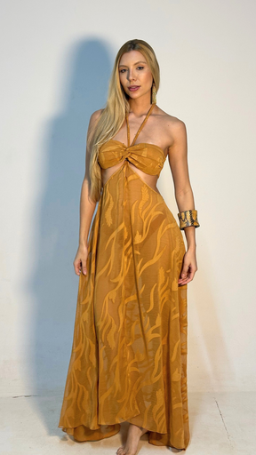 Vestido Virginia Caramelo